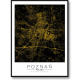 Mapa złota - Poznań 50x70