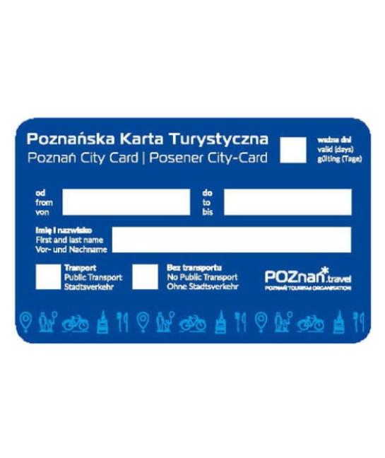 Poznańska karta turystyczna + transport  - normalna