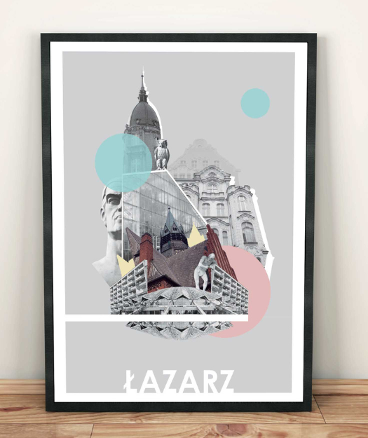 Plakat - dzielnica Łazarz 50x70