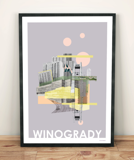 Plakat - dzielnica Winogrady 30x40