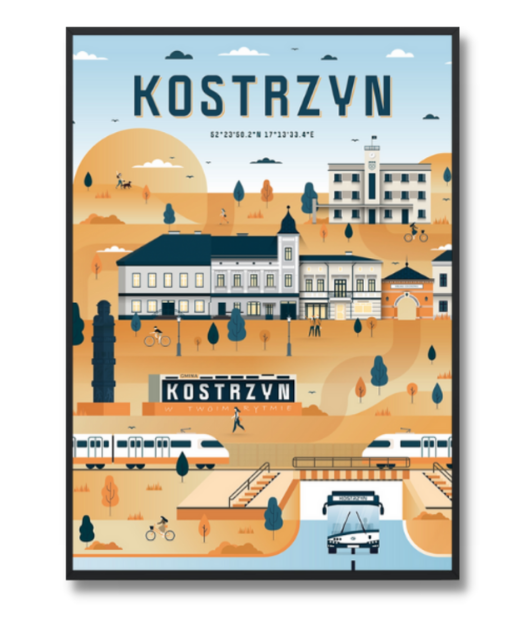 Miasto Kostrzyn 30x40